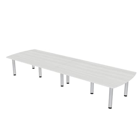Skutchi Designs 45 in W, 144 in L, 29 in H, Engineered Wood Top, White HAR-AREC-46143-PT-WC